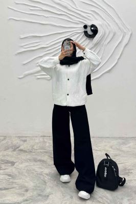 بامبر جکت فریال دو جیب دکمه زاماک