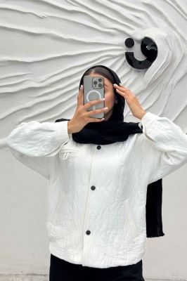 بامبر جکت فریال دو جیب دکمه زاماک