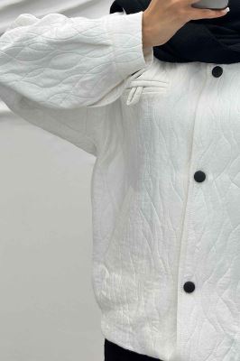 بامبر جکت فریال دو جیب دکمه زاماک