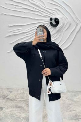 بامبر جکت فریال دو جیب دکمه زاماک