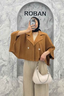 کت خفاشی دو دکمه پارچه مراکشی