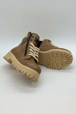 نیم بوت یقه کش طرح زیپ 4808