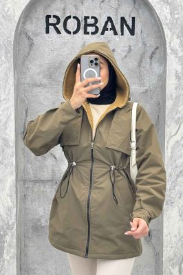 کاپشن کمرگت دار TC داخل تدی