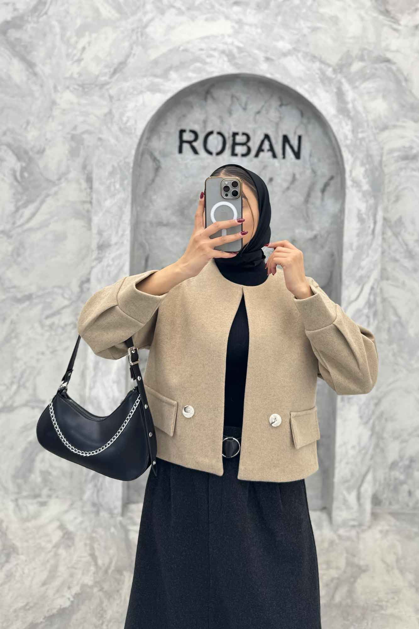 کت کراپ فوتر دو جیب نما آوا