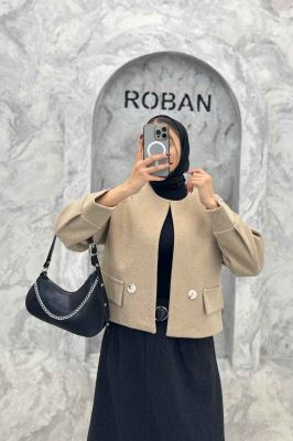 کت کراپ فوتر دو جیب نما آوا