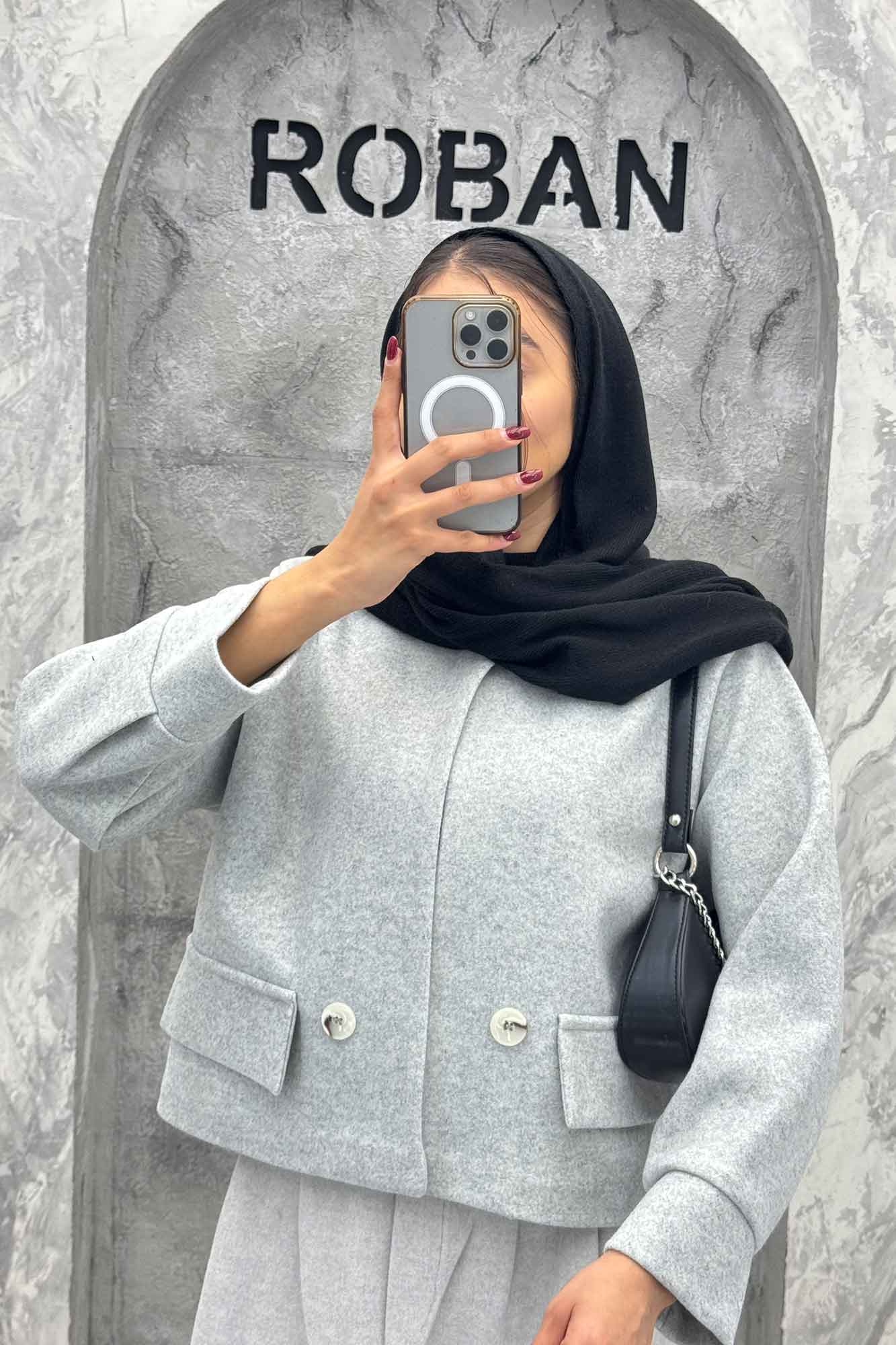 کت کراپ فوتر دو جیب نما آوا