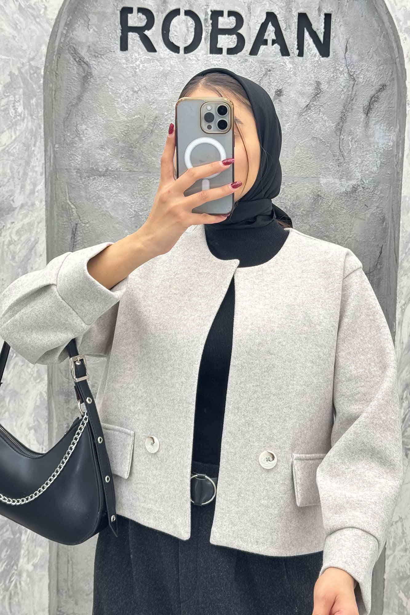 کت کراپ فوتر دو جیب نما آوا