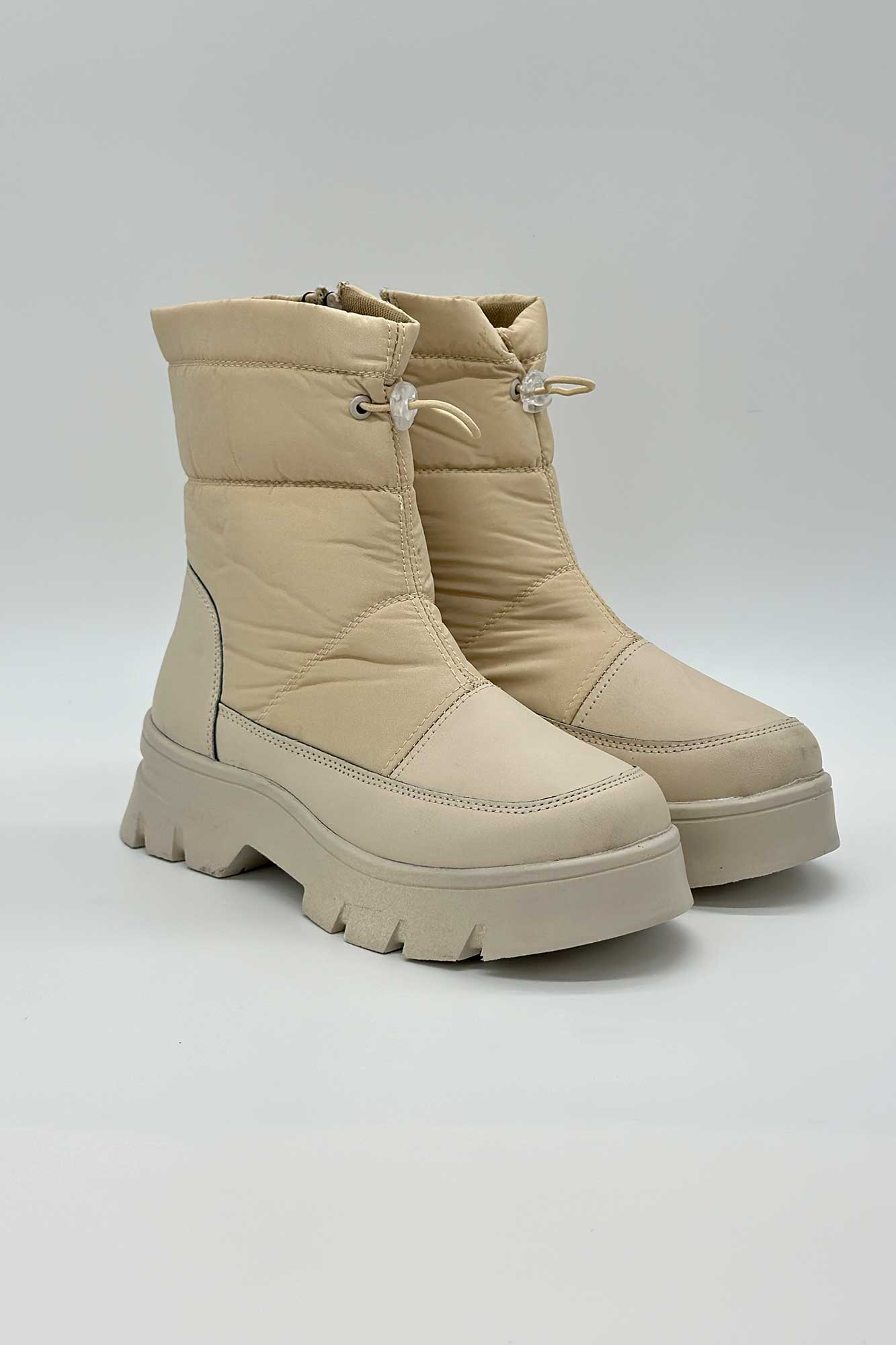 نیم بوت کاپشنی بالا گت دار 12696