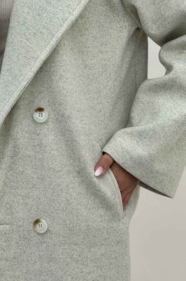 پالتو فوتر بلند پشت چاکدار FASHION