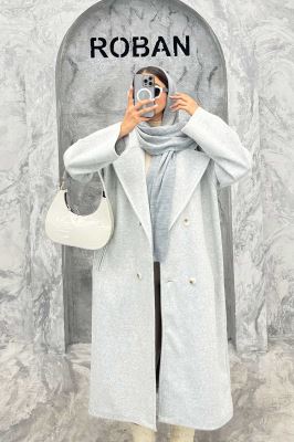 پالتو فوتر بلند پشت چاکدار FASHION