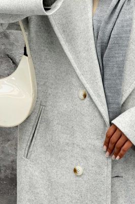 پالتو فوتر بلند پشت چاکدار FASHION