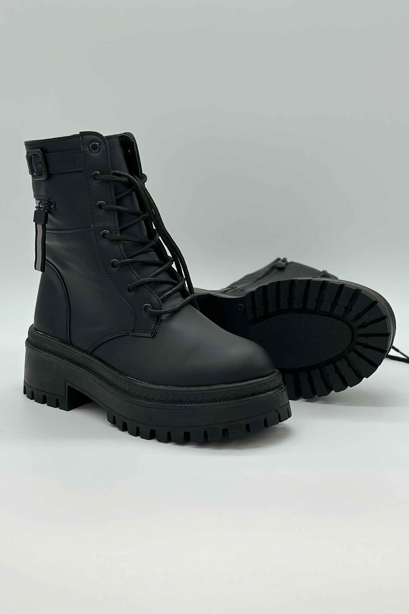 نیم بوت پشت زیپ بندی 9063