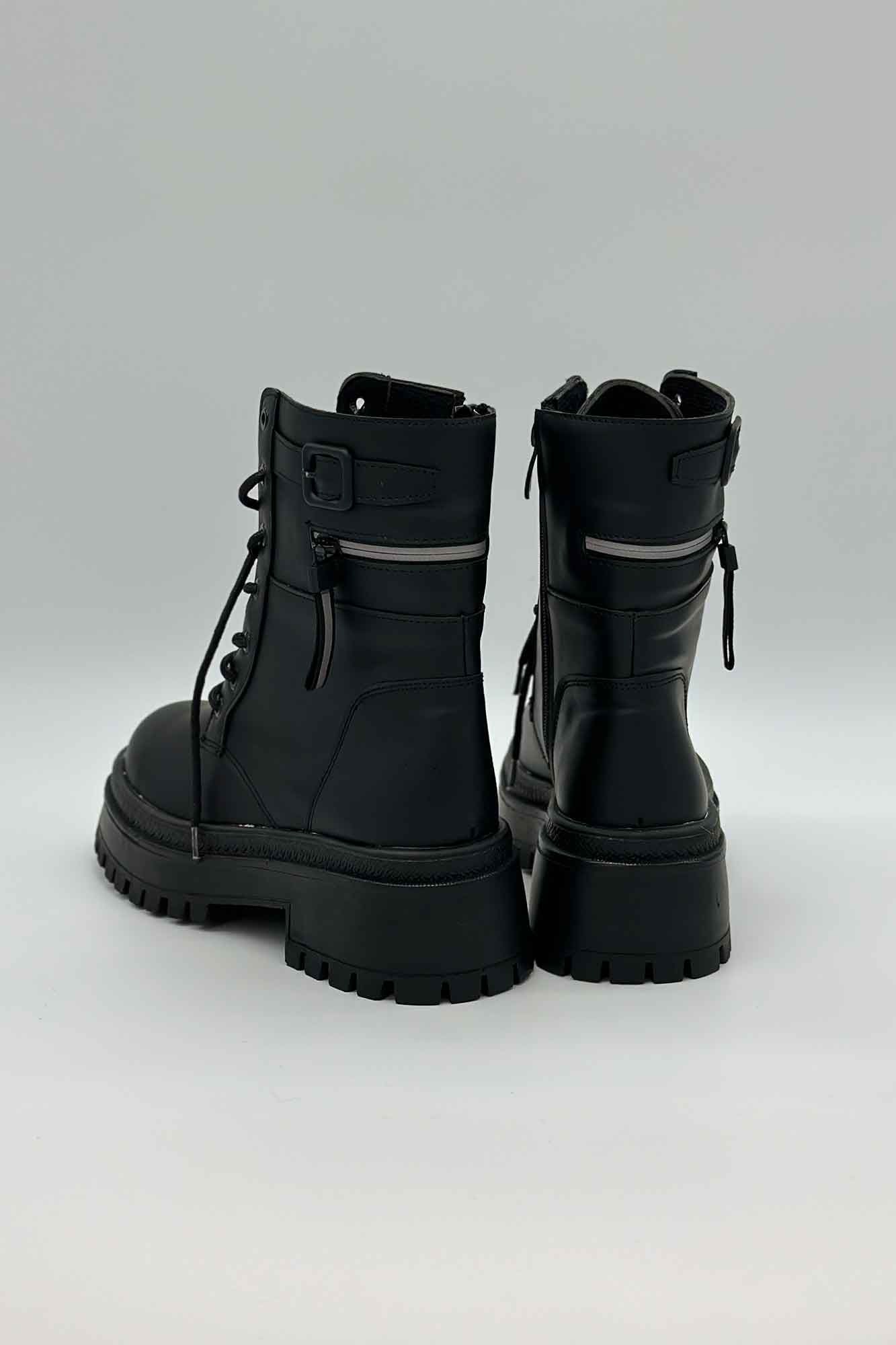 نیم بوت پشت زیپ بندی 9063