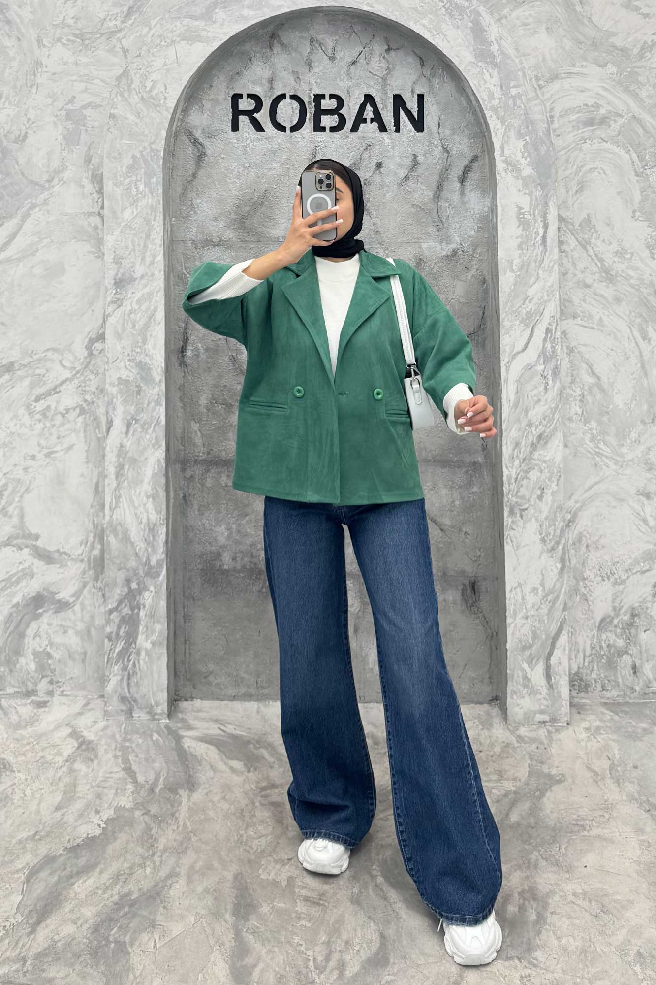 کت آستین سه رب سوییت دو دکمه