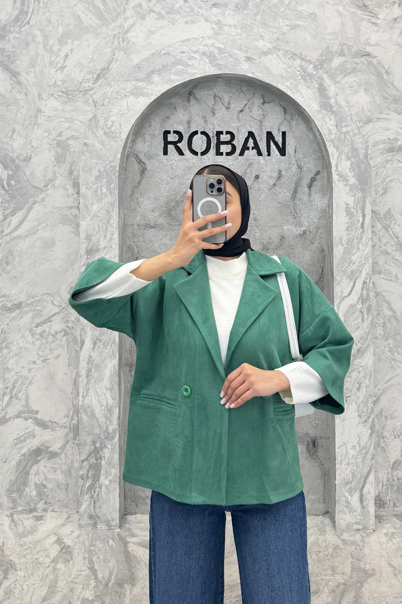 کت آستین سه رب سوییت دو دکمه