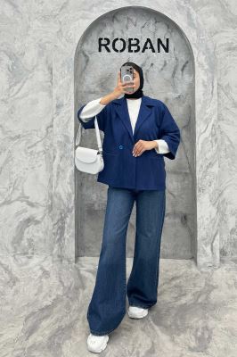 کت آستین سه رب سوییت دو دکمه