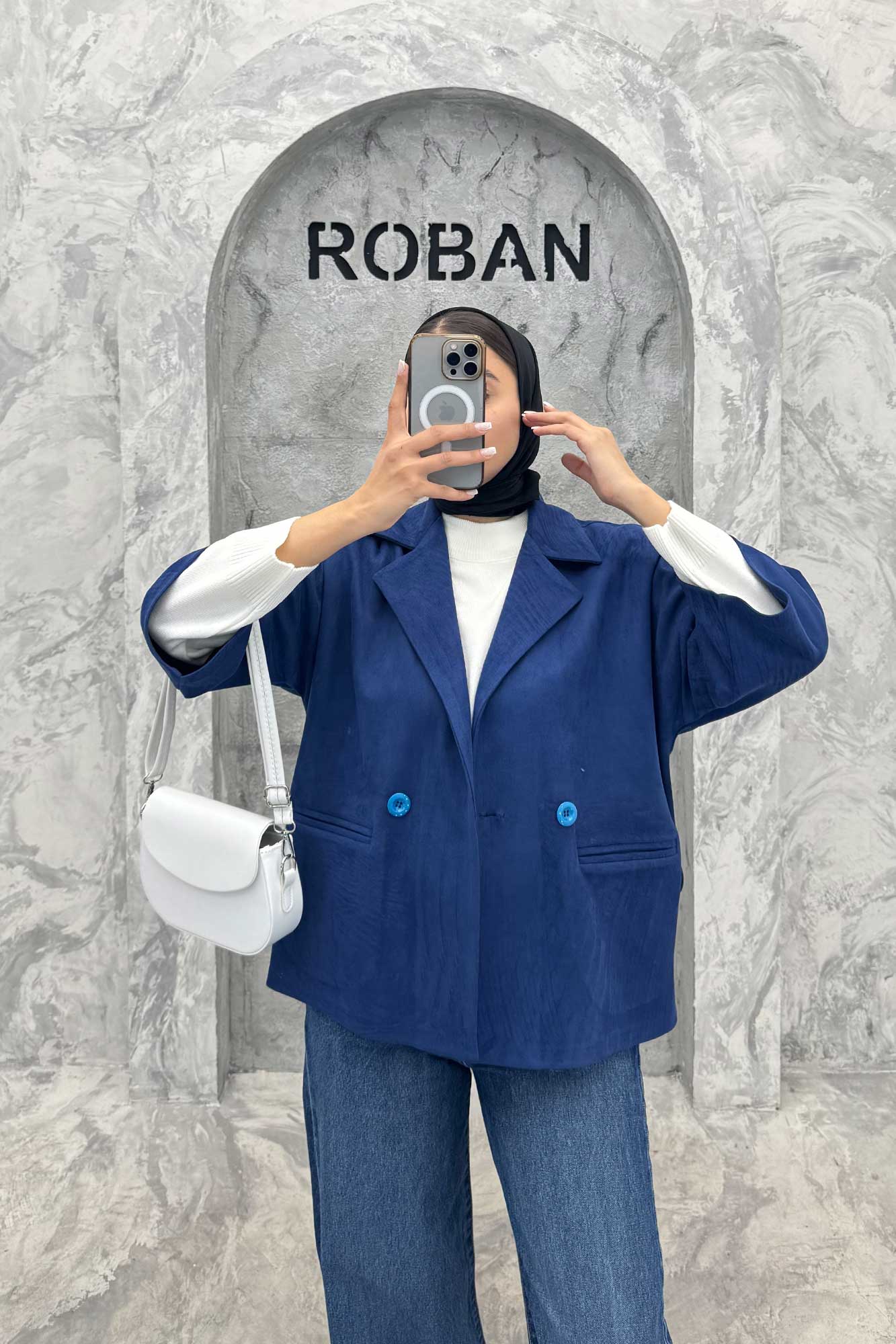 کت آستین سه رب سوییت دو دکمه