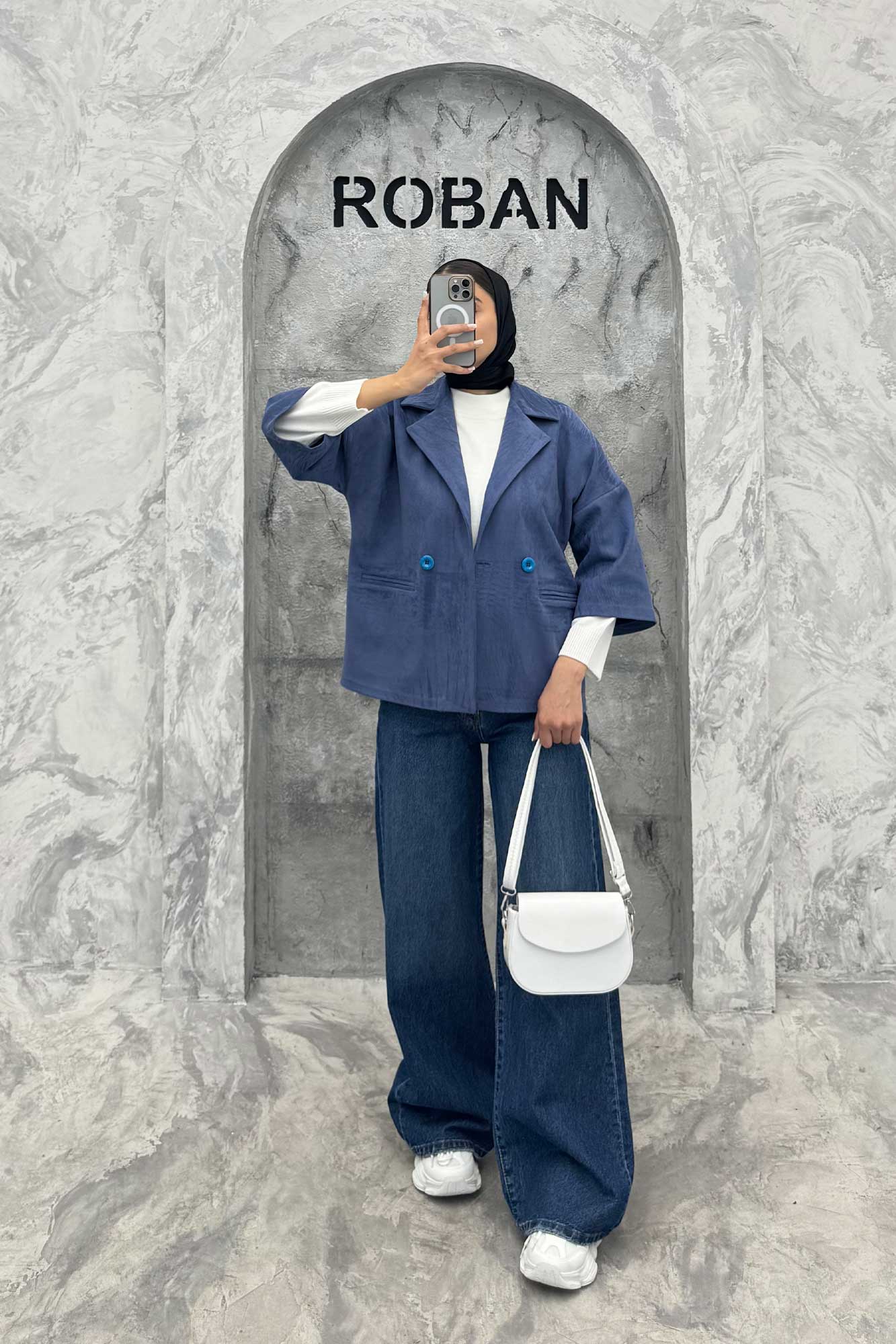 کت آستین سه رب سوییت دو دکمه