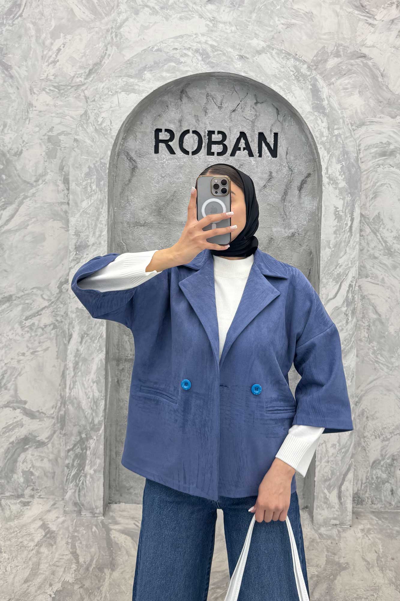 کت آستین سه رب سوییت دو دکمه