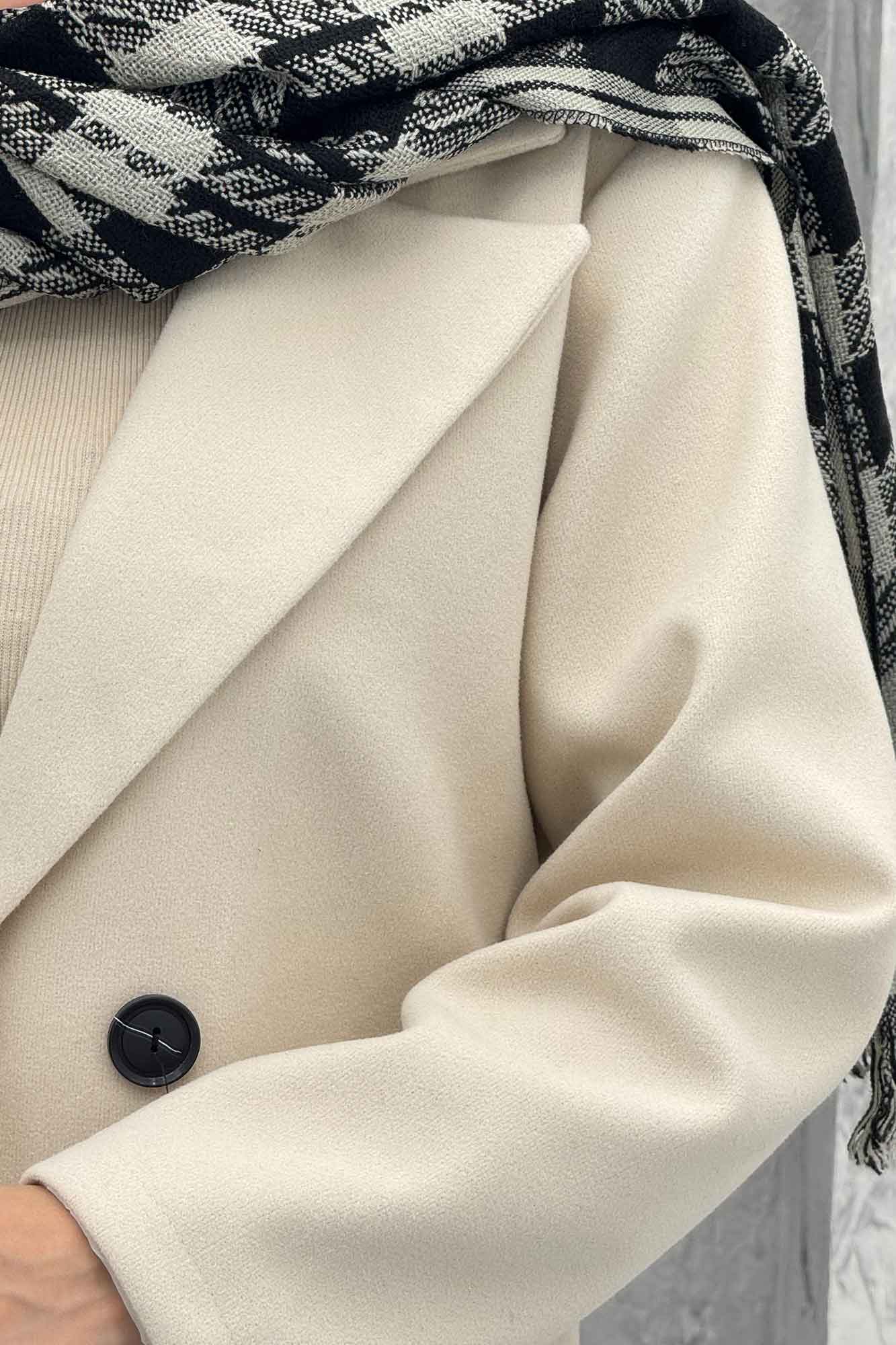 کت یقه انگلیسی فوتر مخملی دو جیب روکار