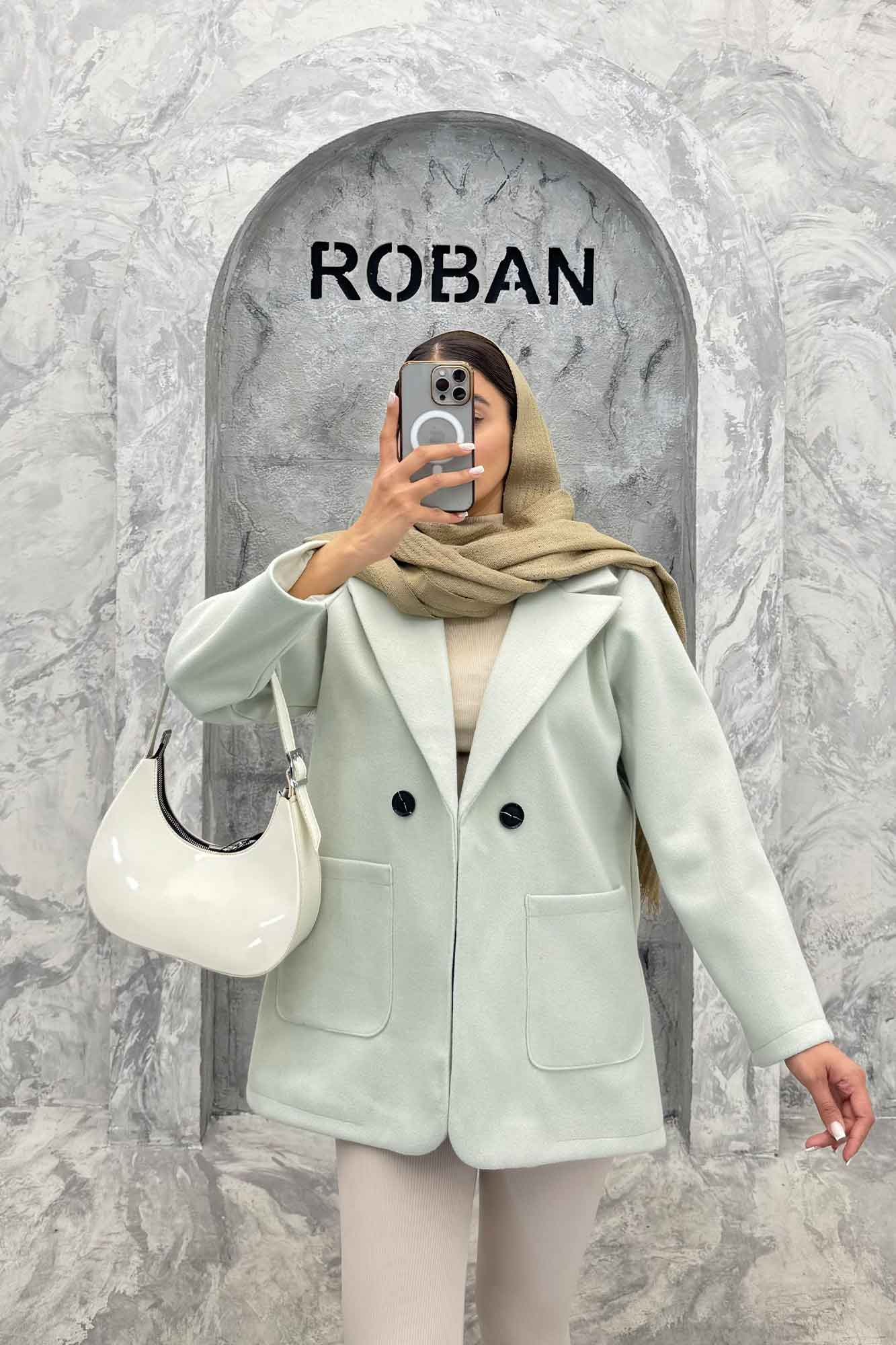 کت یقه انگلیسی فوتر مخملی دو جیب روکار