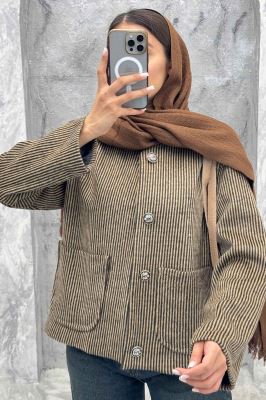 کت توییت پشمی یقه گرد NELA
