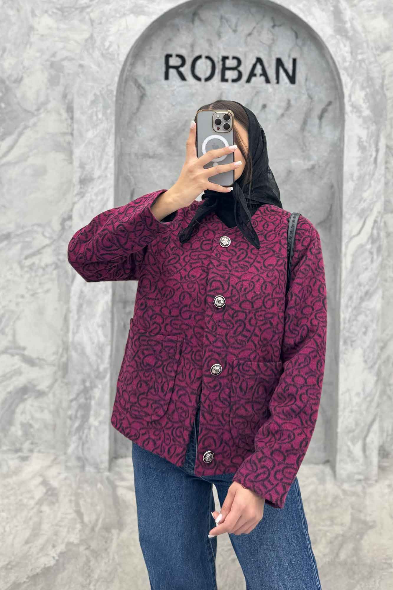 کت توییت پشمی یقه گرد NELA