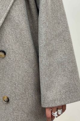 پالتو فوتر بلند پشت چاکدار FASHION