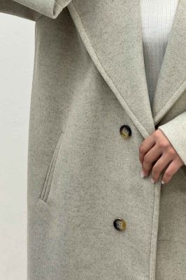 پالتو فوتر بلند پشت چاکدار FASHION