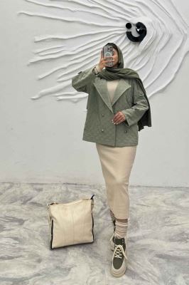 کت سرشانه بندی فریال بلوط