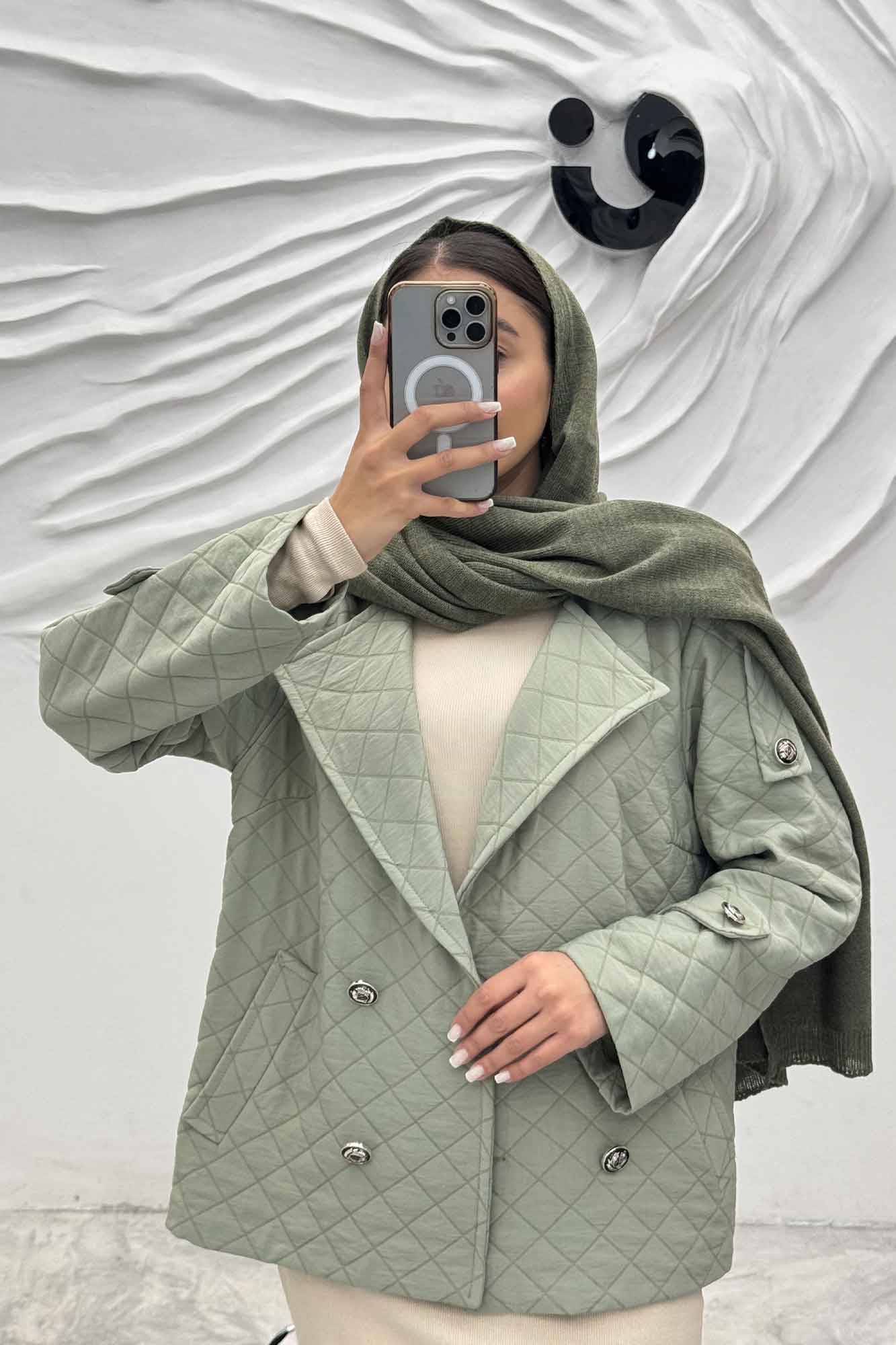 کت سرشانه بندی فریال بلوط