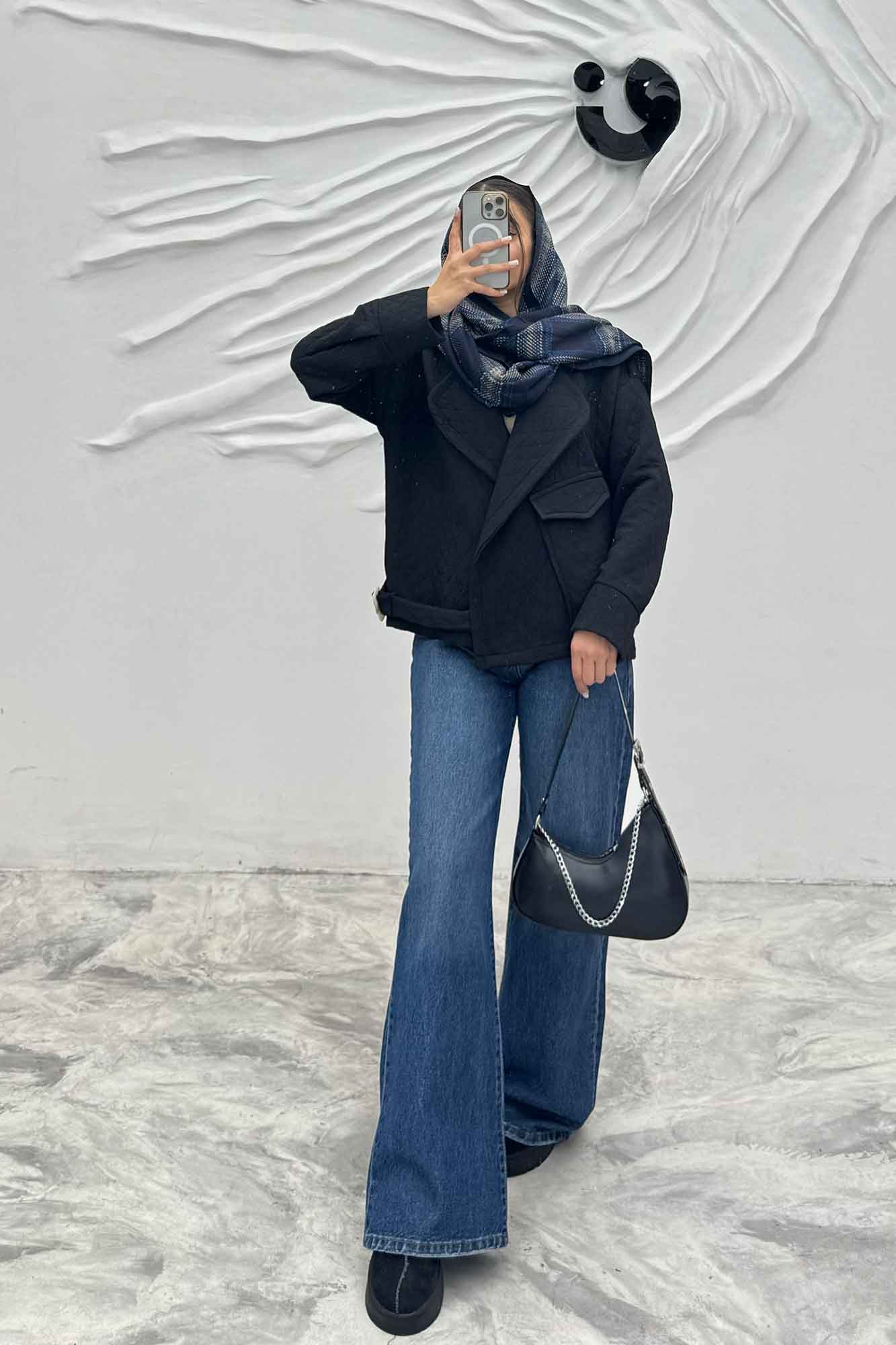 کت فریال تک جیب پاکتی پایین سگک