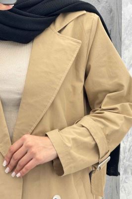 مانتو پاییزه بلند کتان زارا