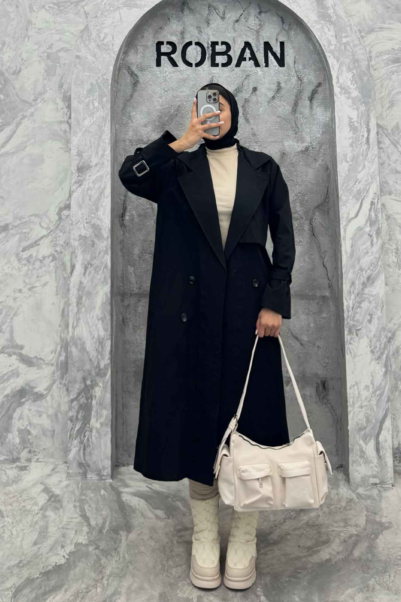 مانتو پاییزه بلند کتان زارا