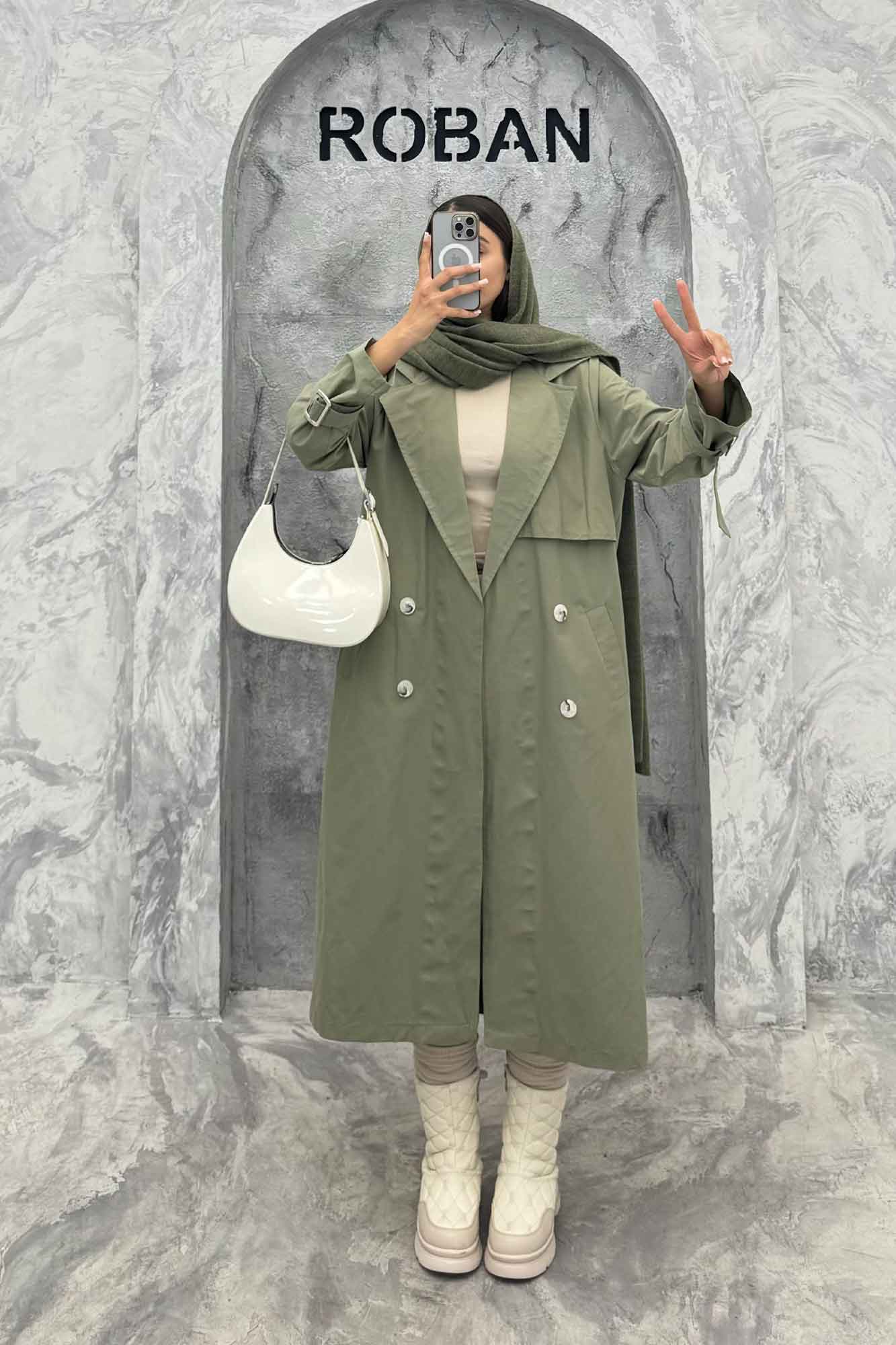 مانتو پاییزه بلند کتان زارا