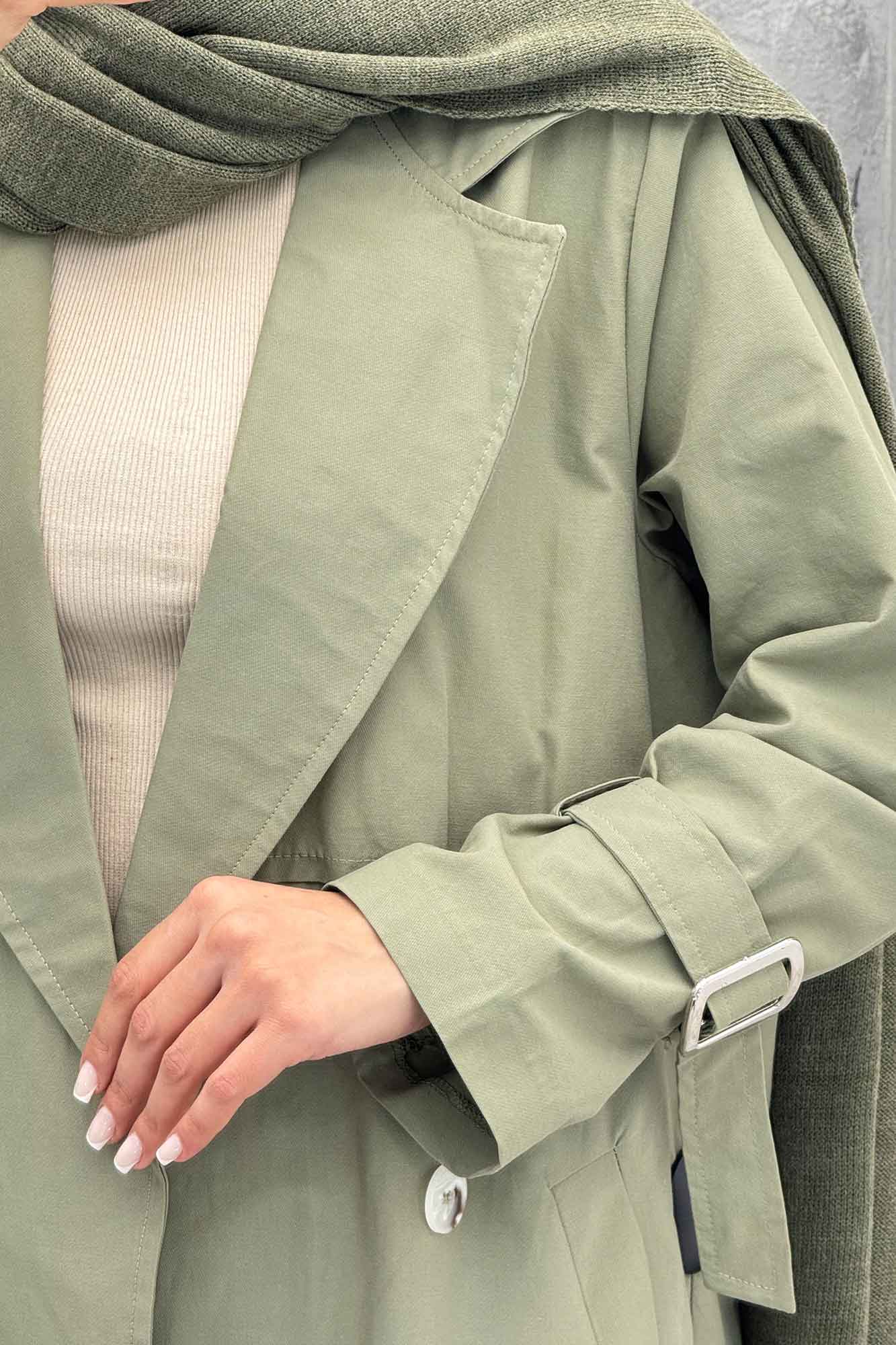 مانتو پاییزه بلند کتان زارا