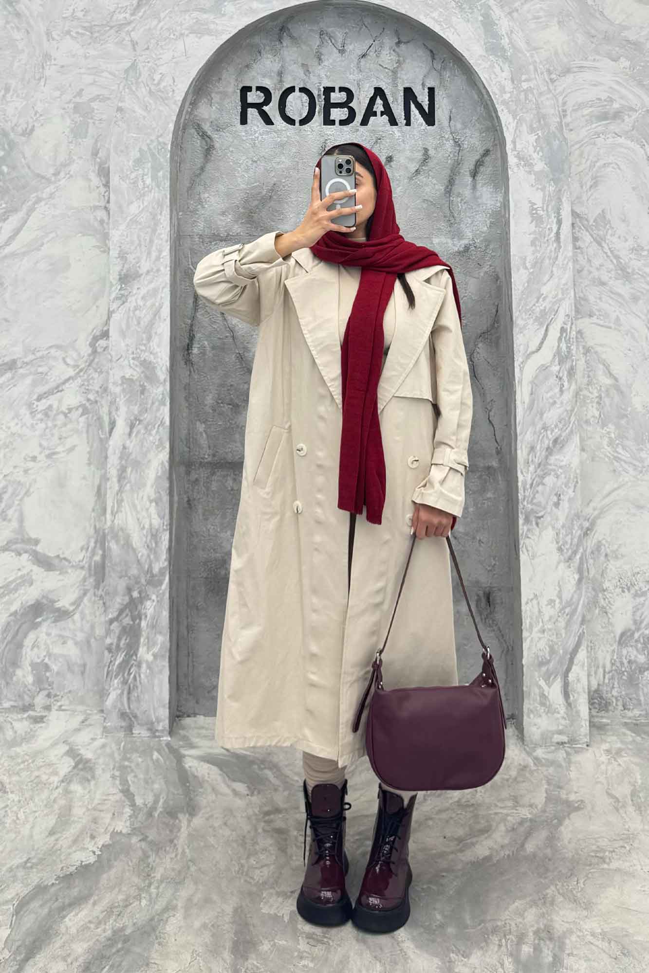 مانتو پاییزه بلند کتان زارا