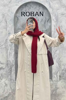 مانتو پاییزه بلند کتان زارا