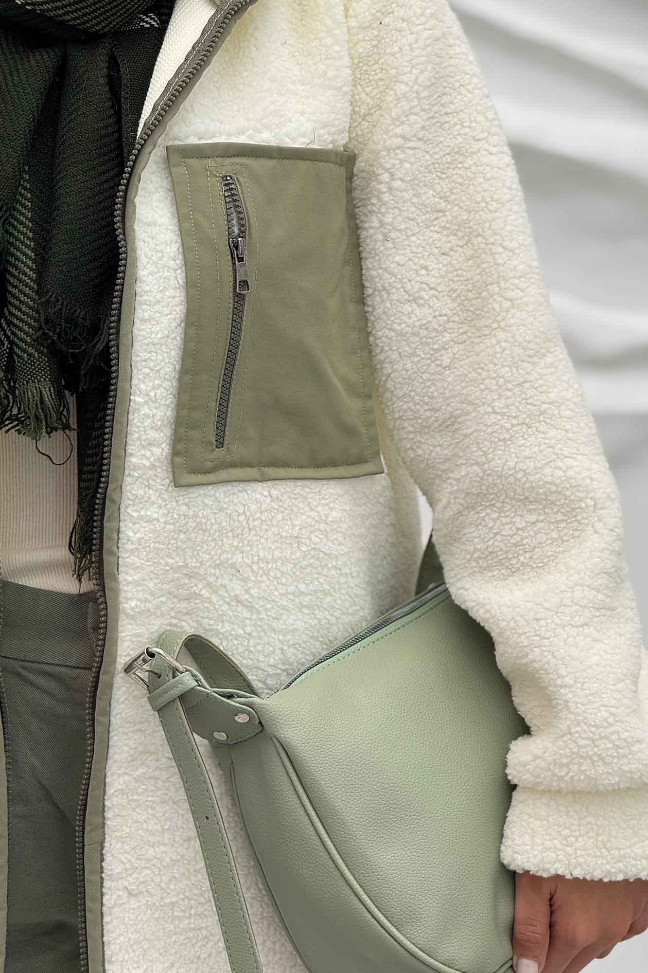 سویشرت تدی کلاهدار ترکیبی