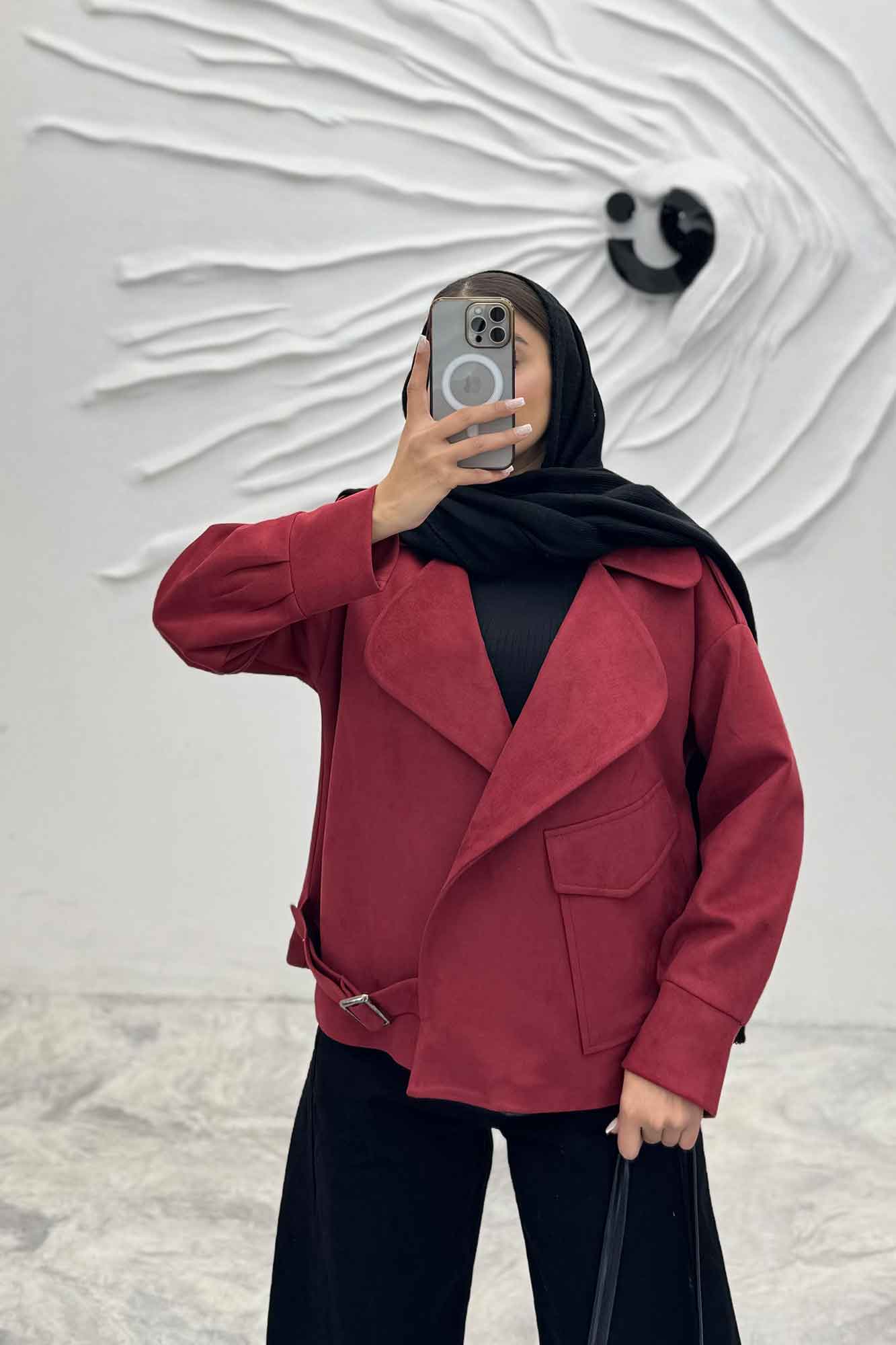 کت سوییت تک جیب پاکتی پایین سگک