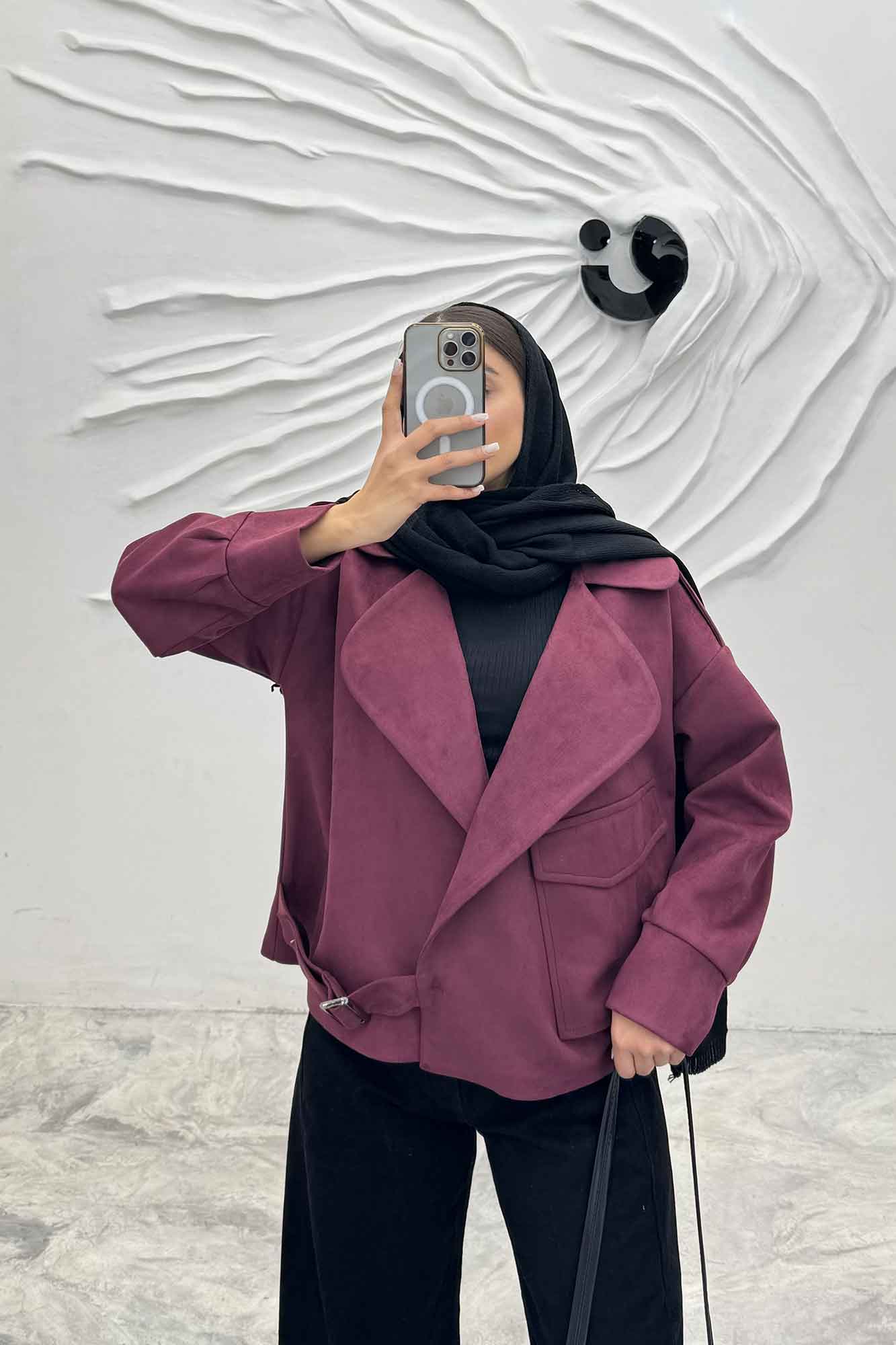 کت سوییت تک جیب پاکتی پایین سگک