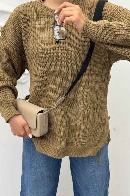 بلوز یقه گرد بغل بند