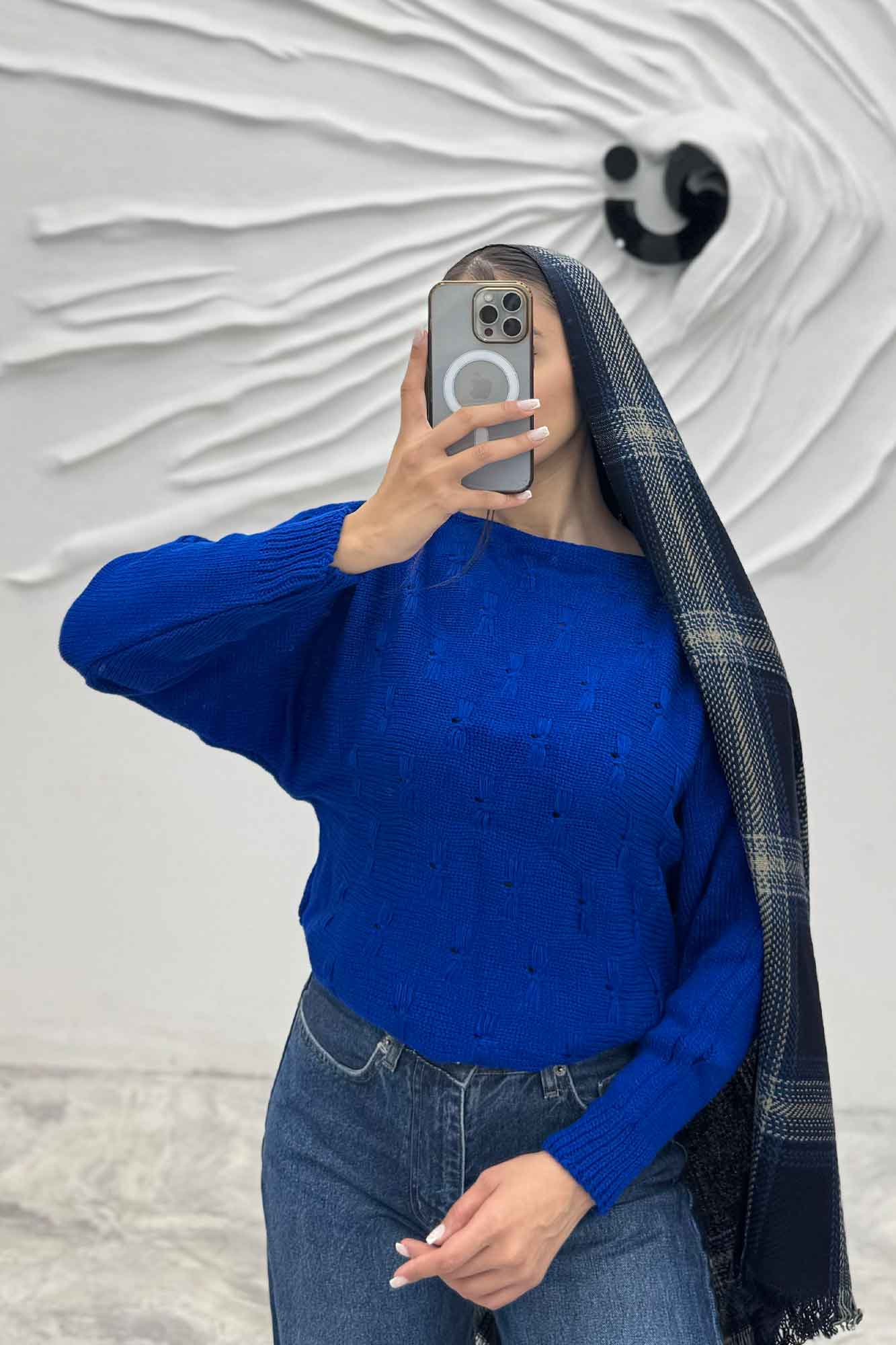 بلوز کراپ طرح پروانه AF