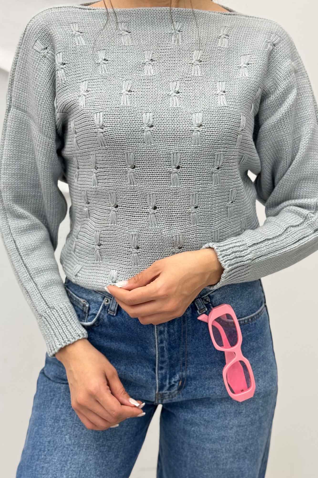 بلوز کراپ طرح پروانه AF