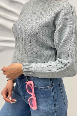 بلوز کراپ طرح پروانه AF