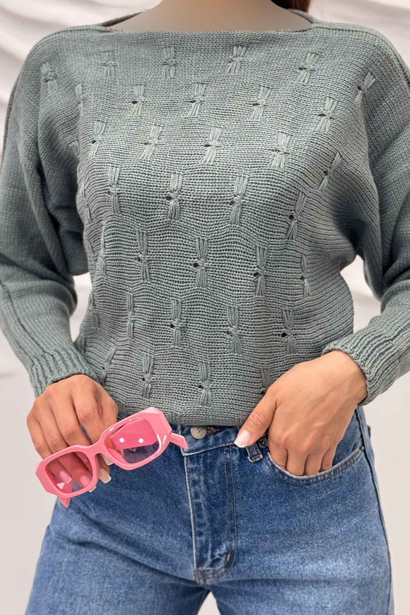 بلوز کراپ طرح پروانه AF