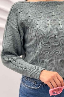 بلوز کراپ طرح پروانه AF