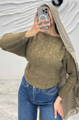 بلوز کراپ طرح پروانه AF