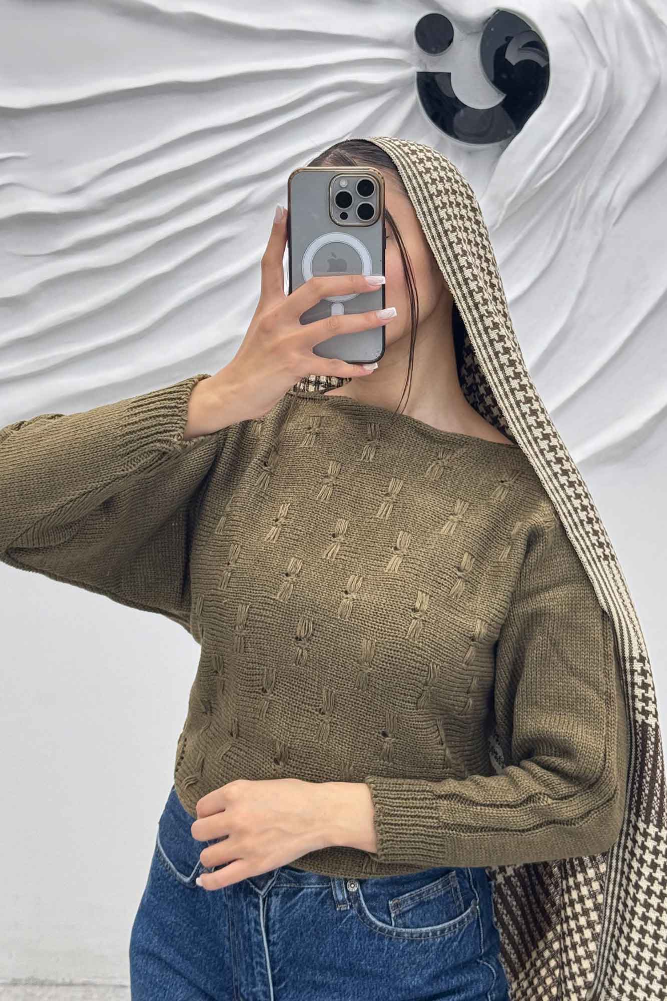 بلوز کراپ طرح پروانه AF