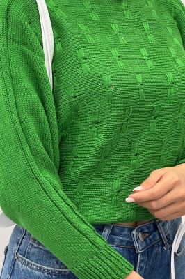 بلوز کراپ طرح پروانه AF